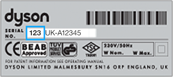 input first five digits of machine's serial number